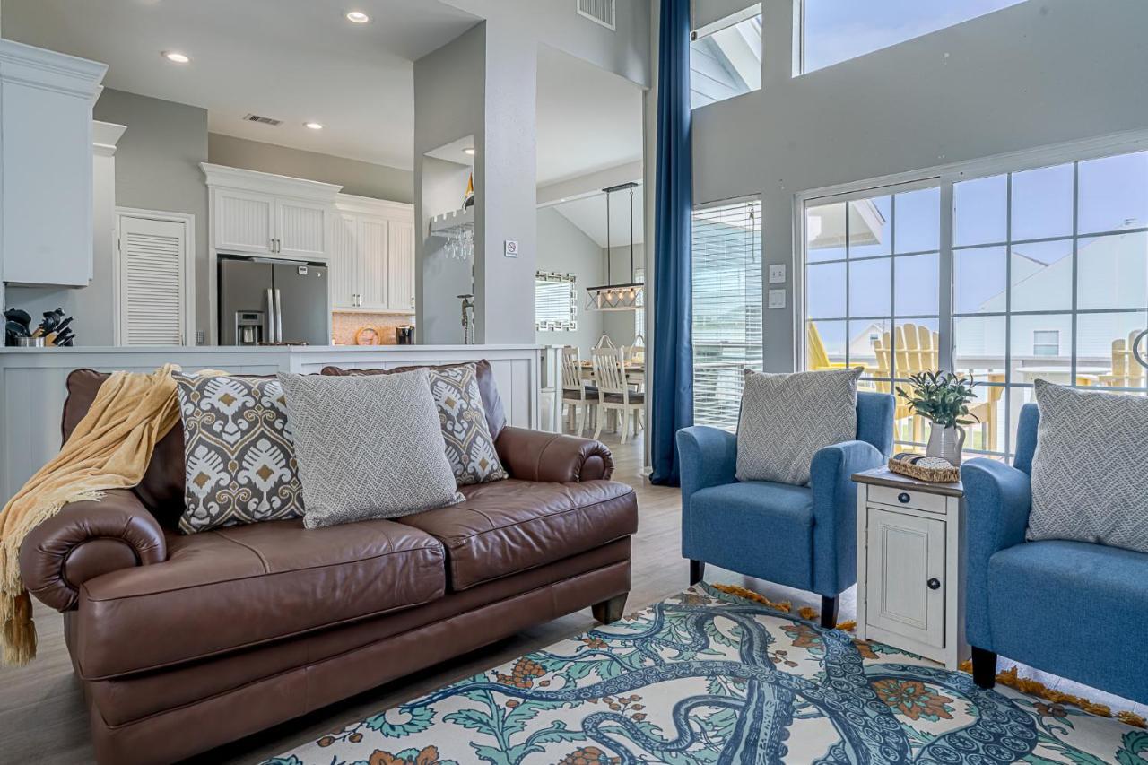 Hot Tub - Ocean Views - Steps To Private Beach - Quiet Location Galveston Extérieur photo