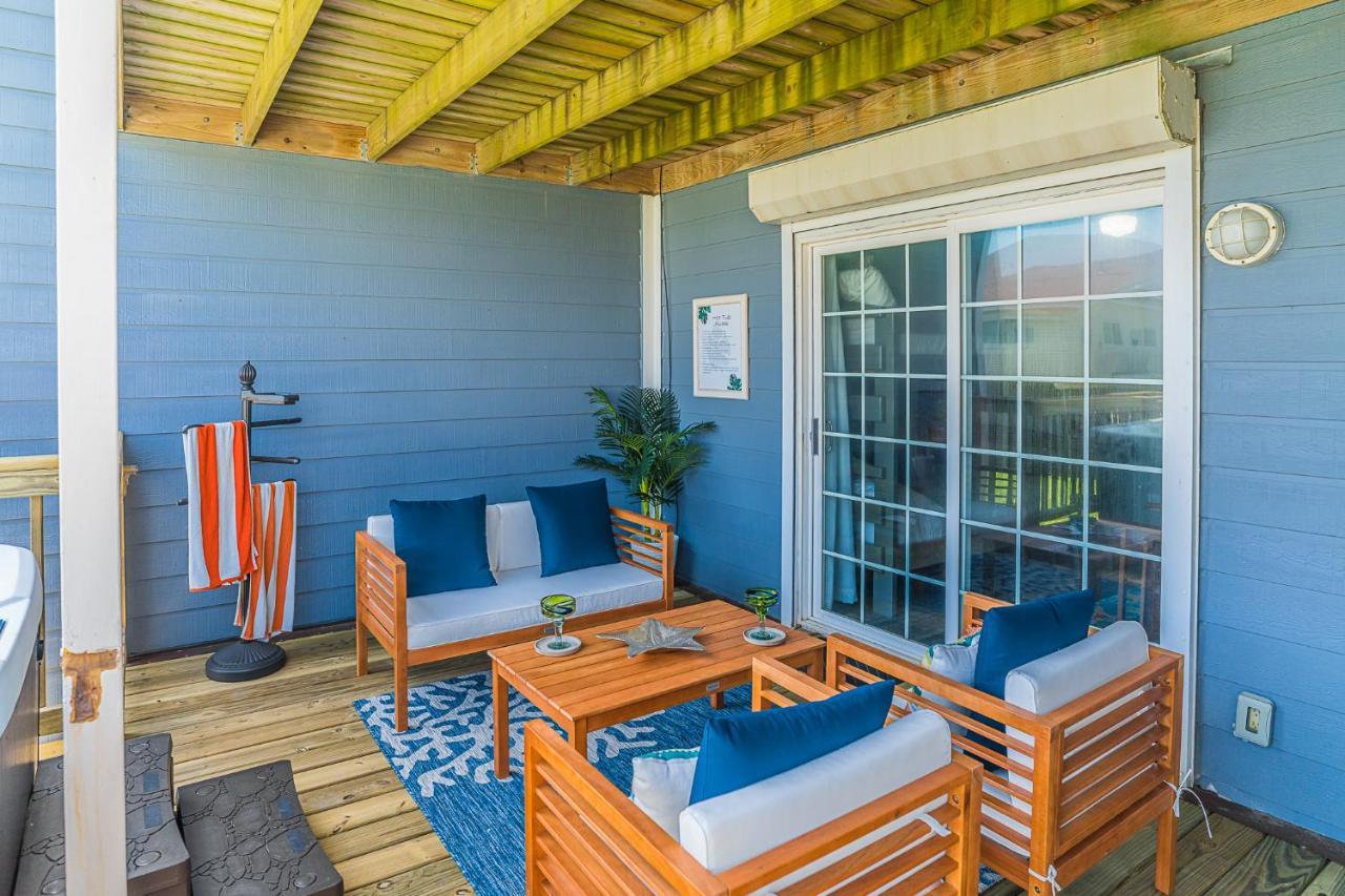 Hot Tub - Ocean Views - Steps To Private Beach - Quiet Location Galveston Extérieur photo